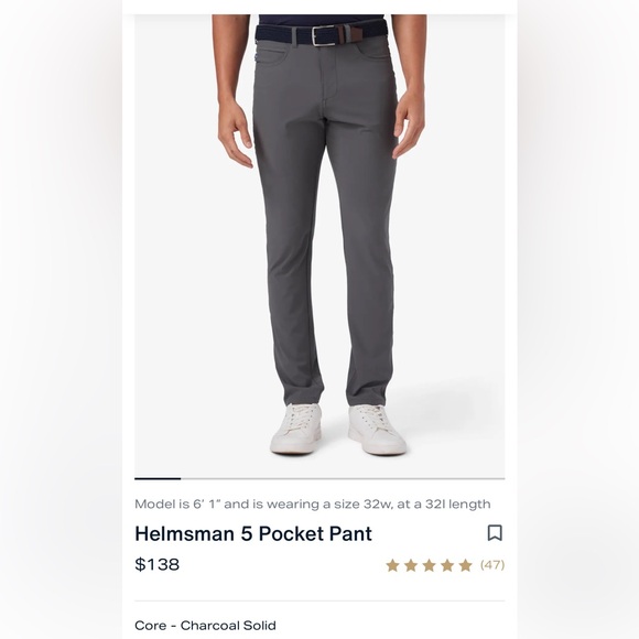 Mizzen and Main Helmsman 5 Pocket Pants - Picture 6 of 6